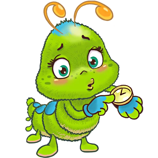 ⌚ Стикер «JulyaTheCaterpillar» для Telegram