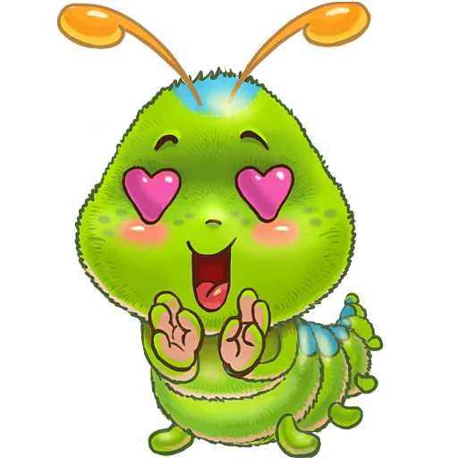 😘 Стикер «JulyaTheCaterpillar» для Telegram