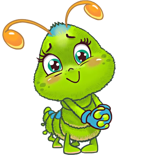 🤑 Стикер «JulyaTheCaterpillar» для Telegram