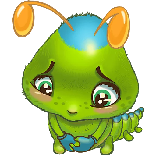 😔 Стикер «JulyaTheCaterpillar» для Telegram
