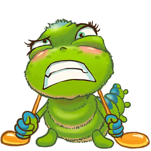 😫 Стикер «JulyaTheCaterpillar» для Telegram