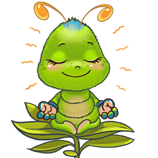 👼 Стикер «JulyaTheCaterpillar» для Telegram