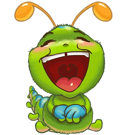😂 Стикер «JulyaTheCaterpillar» для Telegram