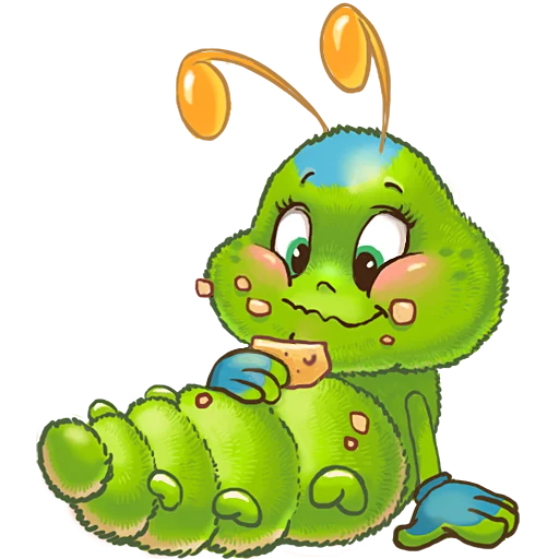 🍰 Стикер «JulyaTheCaterpillar» для Telegram
