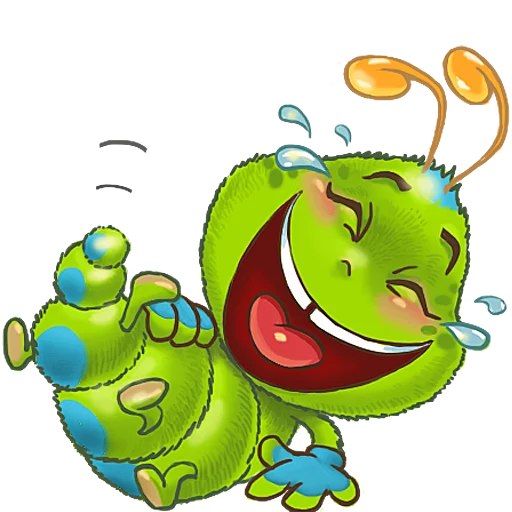 😆 Стикер «JulyaTheCaterpillar» для Telegram
