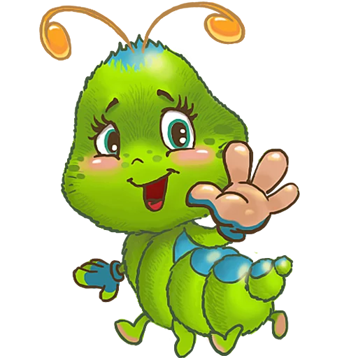 👐 Стикер «JulyaTheCaterpillar» для Telegram