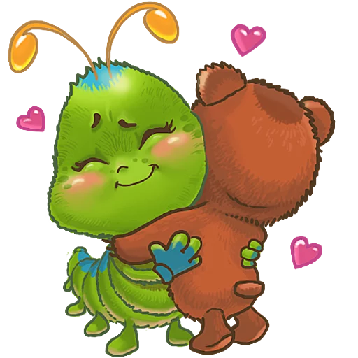 👫 Стикер «JulyaTheCaterpillar» для Telegram