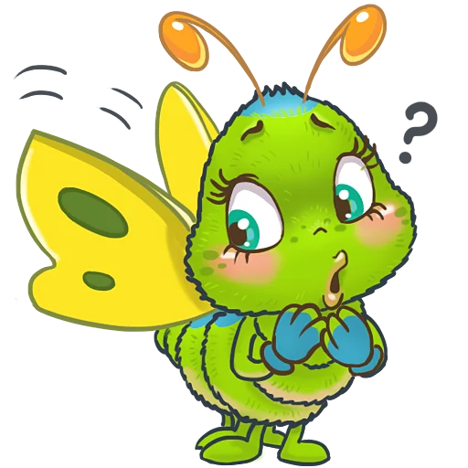 🐣 Стикер «JulyaTheCaterpillar» для Telegram