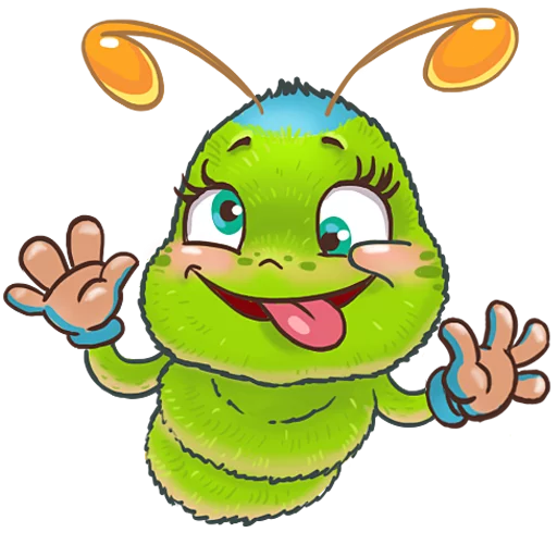 🙃 Стикер «JulyaTheCaterpillar» для Telegram