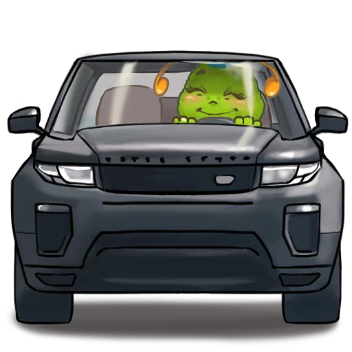🚘 Стикер «JulyaTheCaterpillar» для Telegram