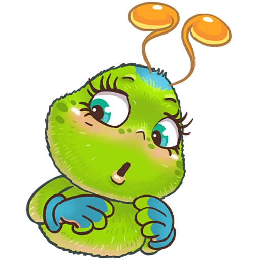 😖 Стикер «JulyaTheCaterpillar» для Telegram