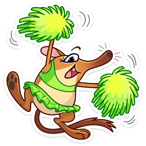 💃 Стикер «Прыгуша» для Telegram