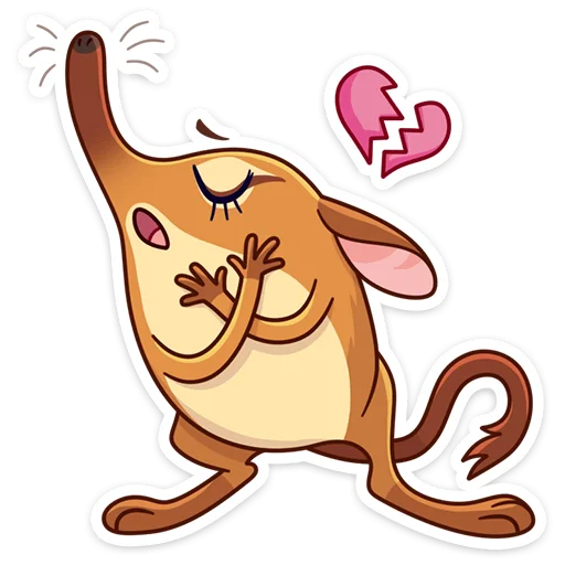 💔 Стикер «Прыгуша» для Telegram