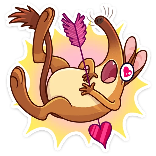 💘 Стикер «Прыгуша» для Telegram