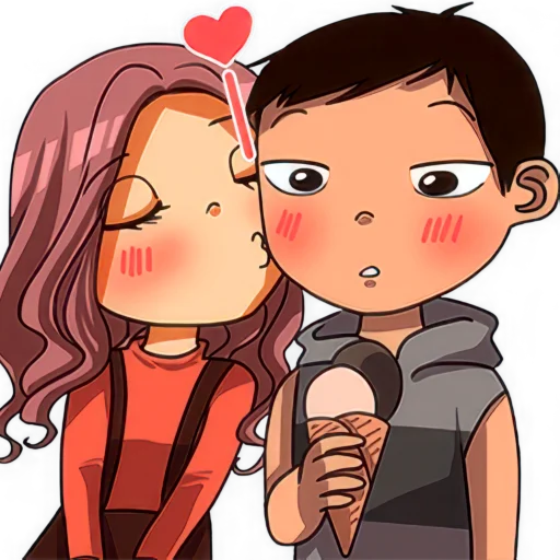 😘 Стикер «Джун и Джейн» для Telegram
