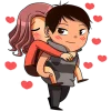 😍 Эмодзи «Джун и Джейн» для Telegram