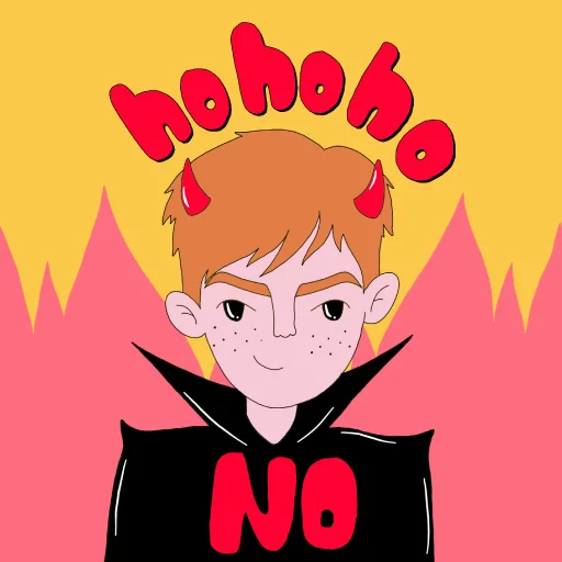 😈 Стикер «JUNIOR» для Telegram