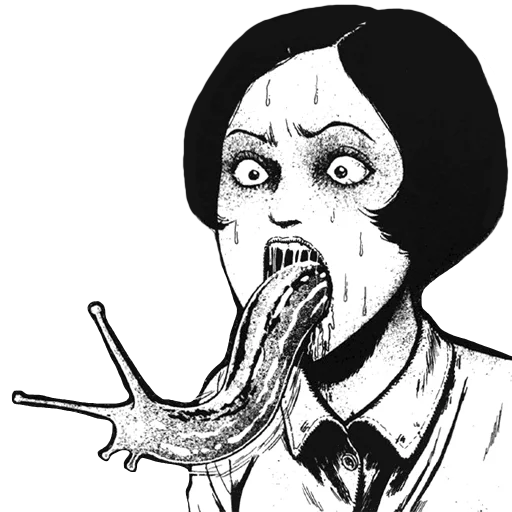 🐌 Стикер «Junji Ito Дзюндзи Ито» для Telegram