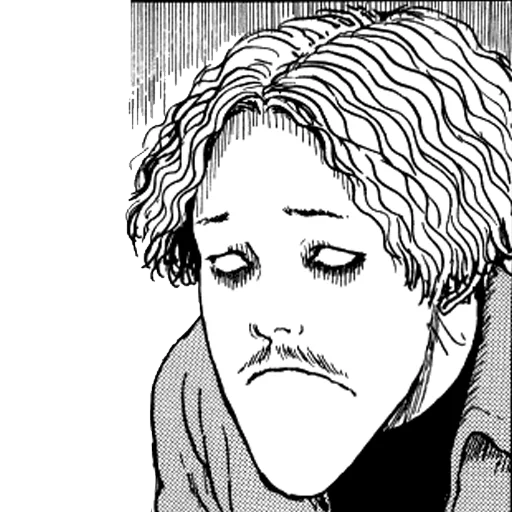 😞 Стикер «Junji Ito Дзюндзи Ито» для Telegram