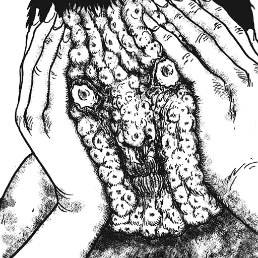 🤕 Стикер «Junji Ito Дзюндзи Ито» для Telegram