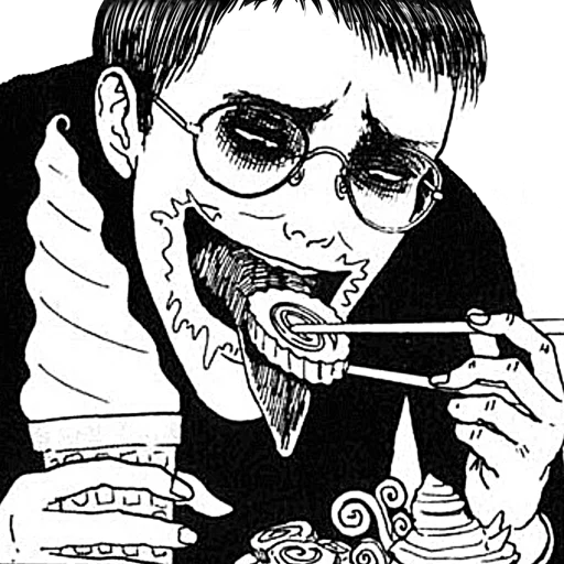 😄 Стикер «Дзюндзи Ито» для Telegram
