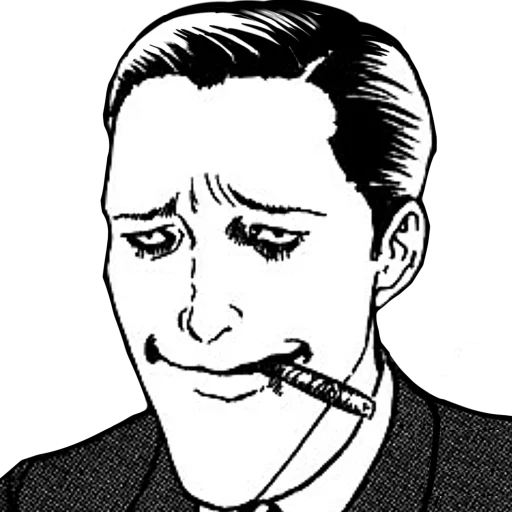 😏 Стикер «Дзюндзи Ито» для Telegram