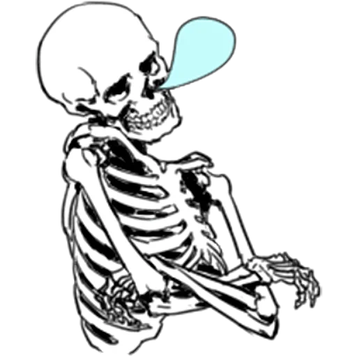 😴 Стикер «Груда костей 3» для Telegram