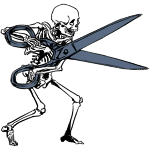 ✂️ Стикер «Груда костей 3» для Telegram