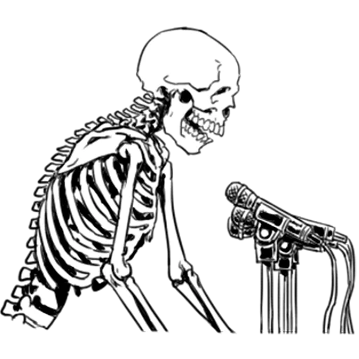 🎤 Стикер «Груда костей 3» для Telegram