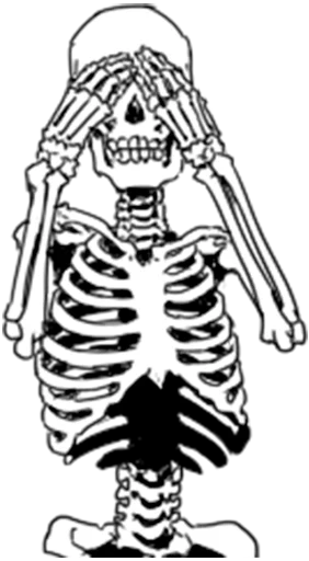 😐 Стикер «Груда костей Skulls» для Telegram