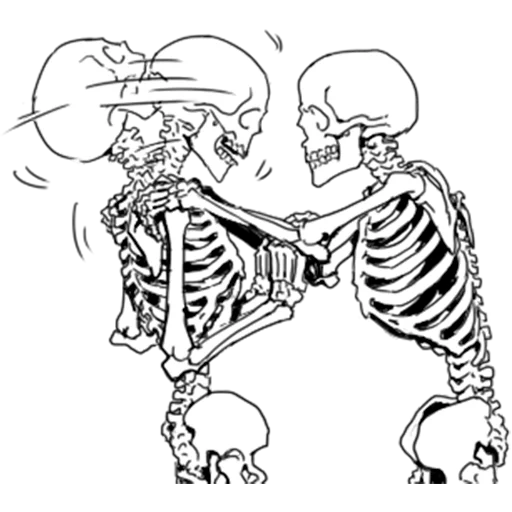 😡 Стикер «Груда костей Skulls» для Telegram