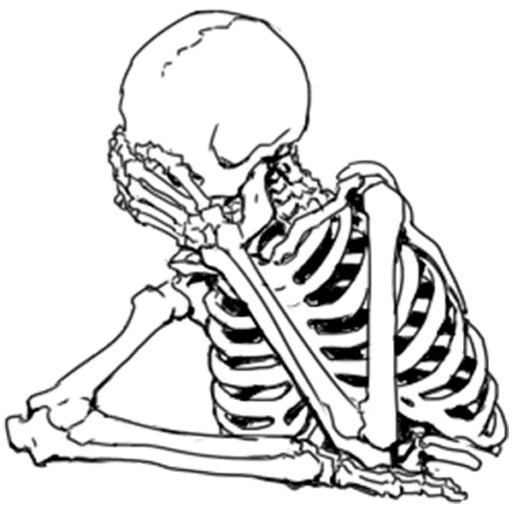 🙁 Стикер «Груда костей Skulls» для Telegram