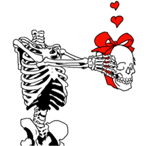 🎁 Стикер «Груда костей Skulls» для Telegram