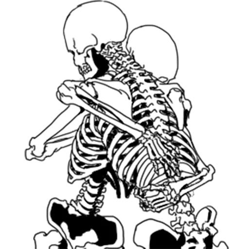 😌 Стикер «Груда костей Skulls» для Telegram