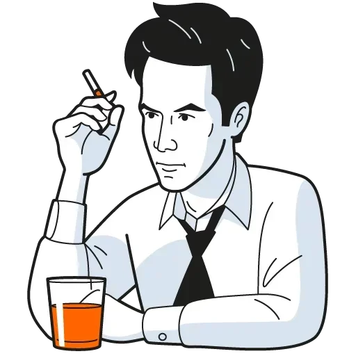 🚬 Стикер «Just Cinema Heroes» для Telegram