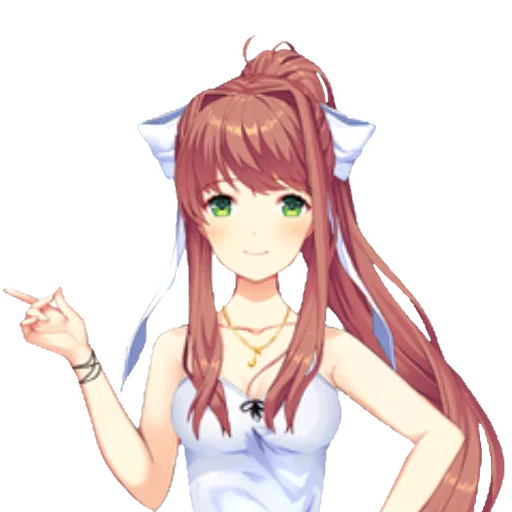 📚 Стикер «just Monika .//» для Telegram
