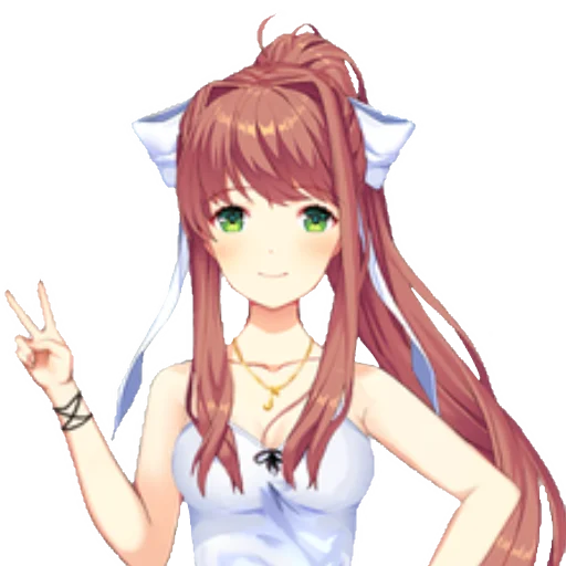 📚 Стикер «just Monika .//» для Telegram