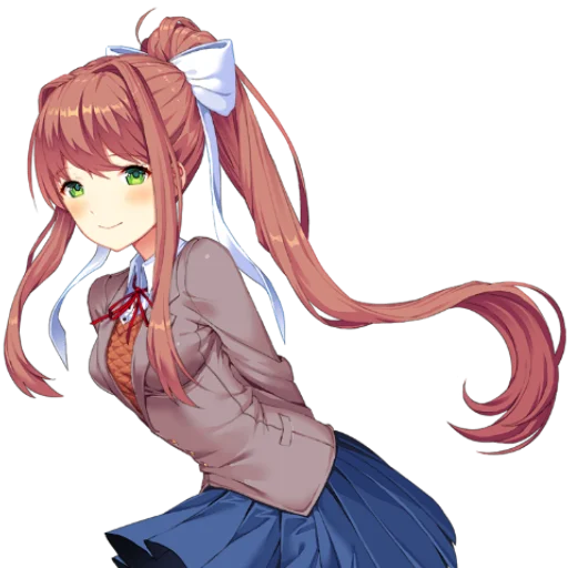 📚 Стикер «just Monika .//» для Telegram
