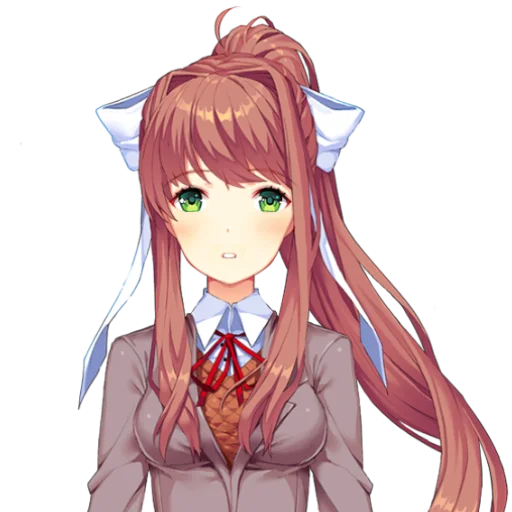 📚 Стикер «just Monika .//» для Telegram