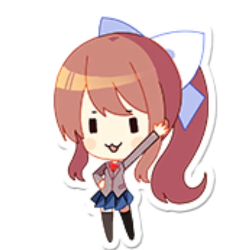 📚 Стикер «just Monika .//» для Telegram