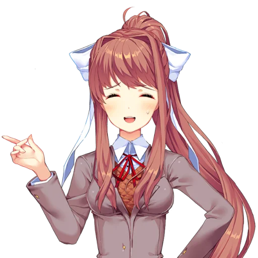 📚 Стикер «just Monika .//» для Telegram