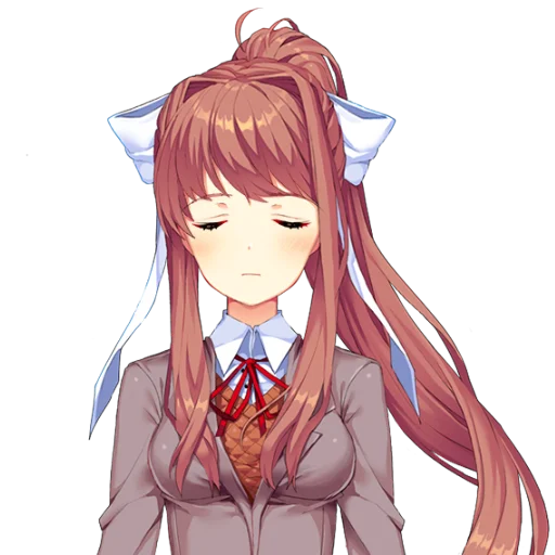 📚 Стикер «just Monika .//» для Telegram