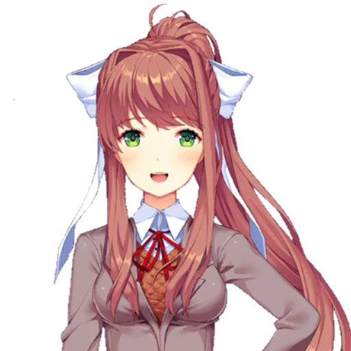 📚 Стикер «just Monika .//» для Telegram