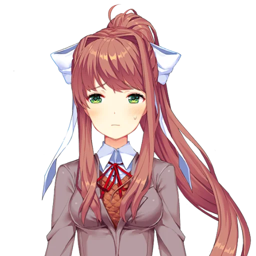 📚 Стикер «just Monika .//» для Telegram