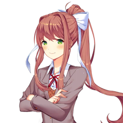 📚 Стикер «just Monika .//» для Telegram