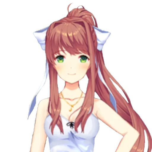 📚 Стикер «just Monika .//» для Telegram