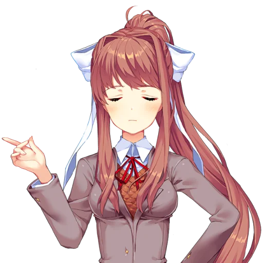 📚 Стикер «just Monika .//» для Telegram