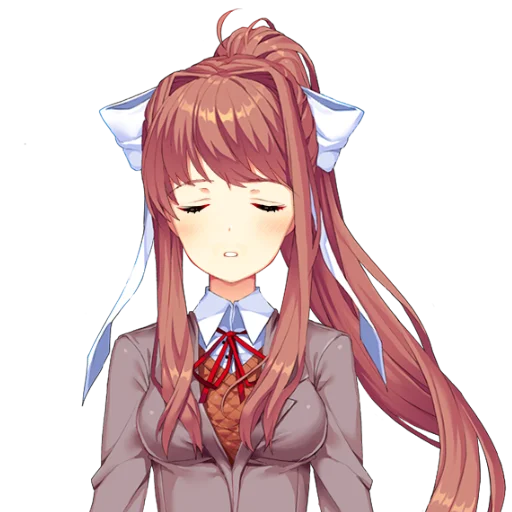 📚 Стикер «just Monika .//» для Telegram