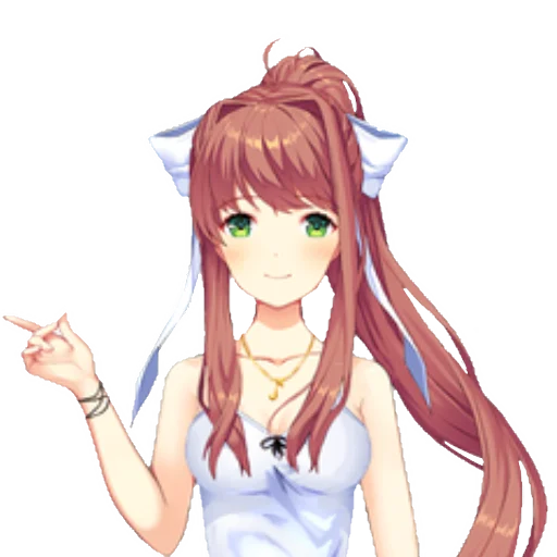 📚 Стикер «just Monika .//» для Telegram