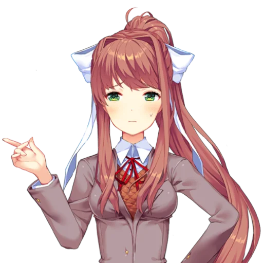 📚 Стикер «just Monika .//» для Telegram